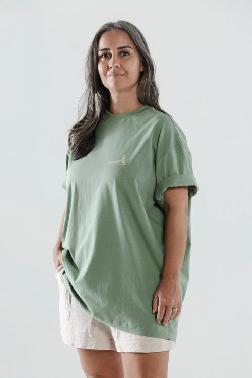 Camiseta Agroecológica P. cubensis Grama - Fit Oversized